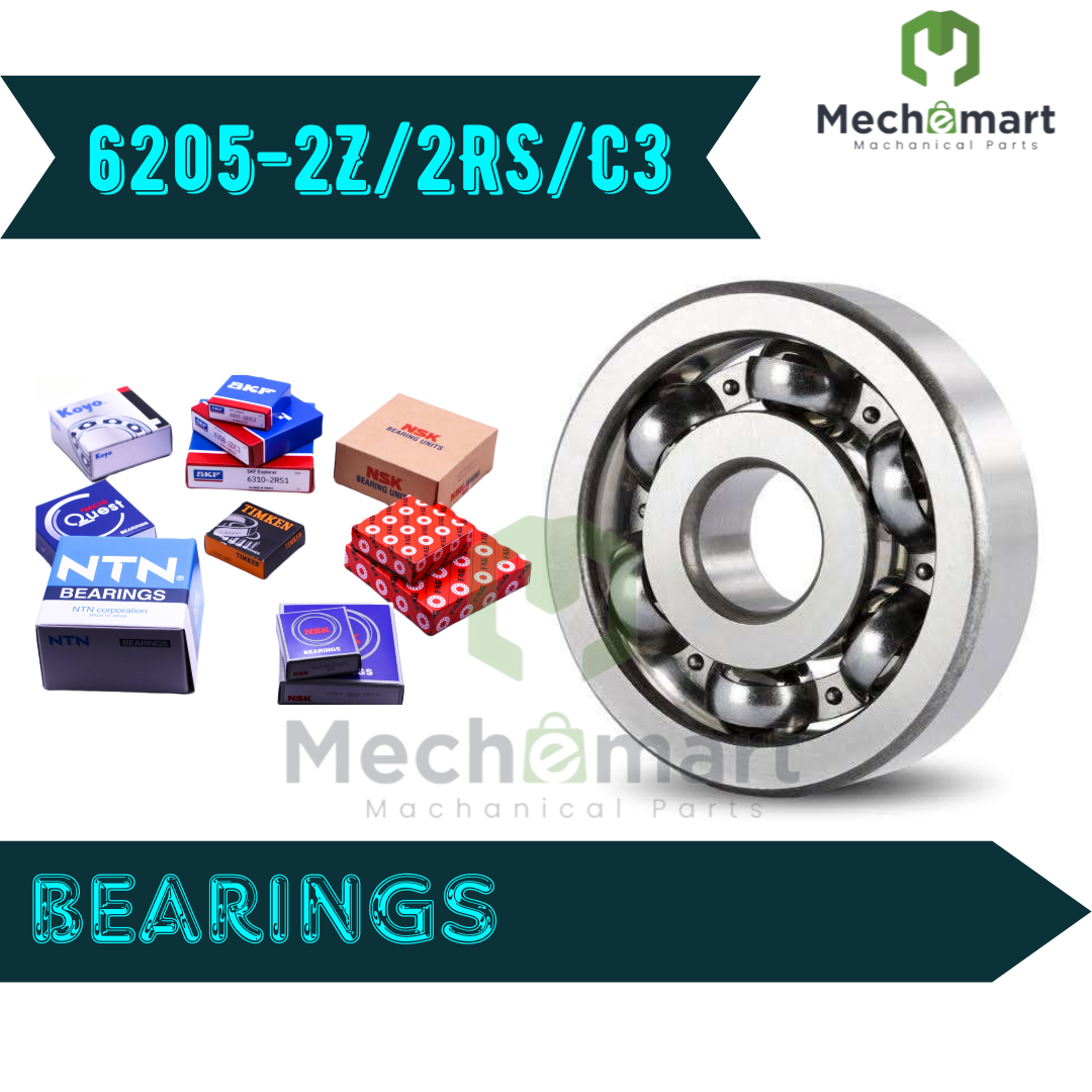 6205-ZZC3/2RSC3 Deep Groove Ball Bearings 25 mmx52mmx15mm