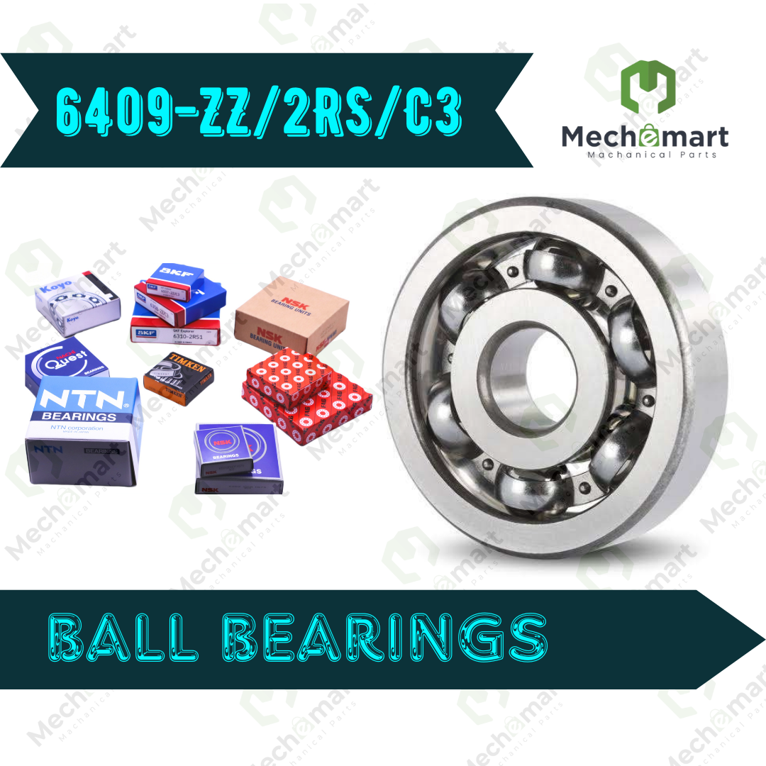 6409-2Z/2RS C3 Deep Groove Ball Bearing 45x120x29mm