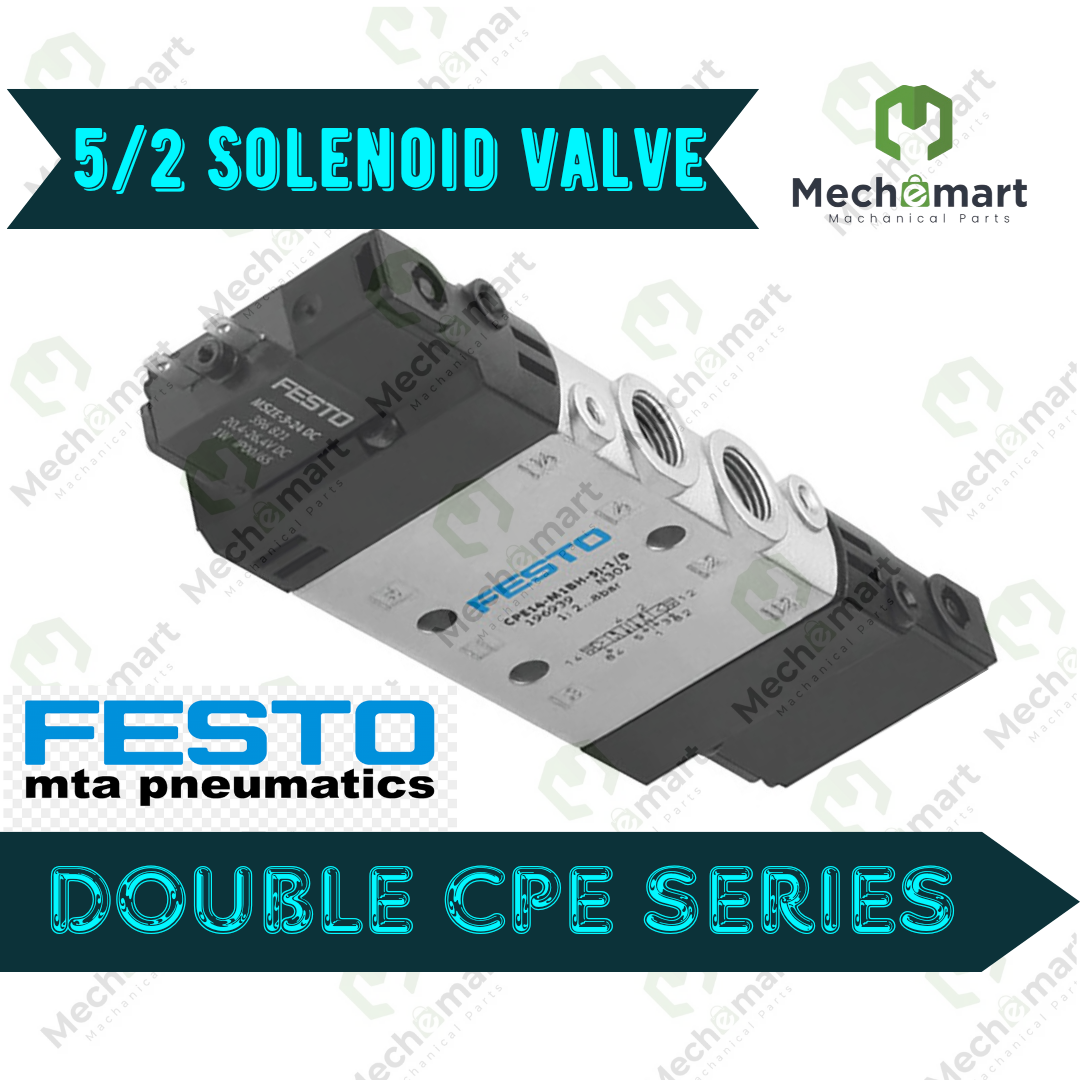 Festo 5/2 Double Solenoid Valve - Electrical CPE Series