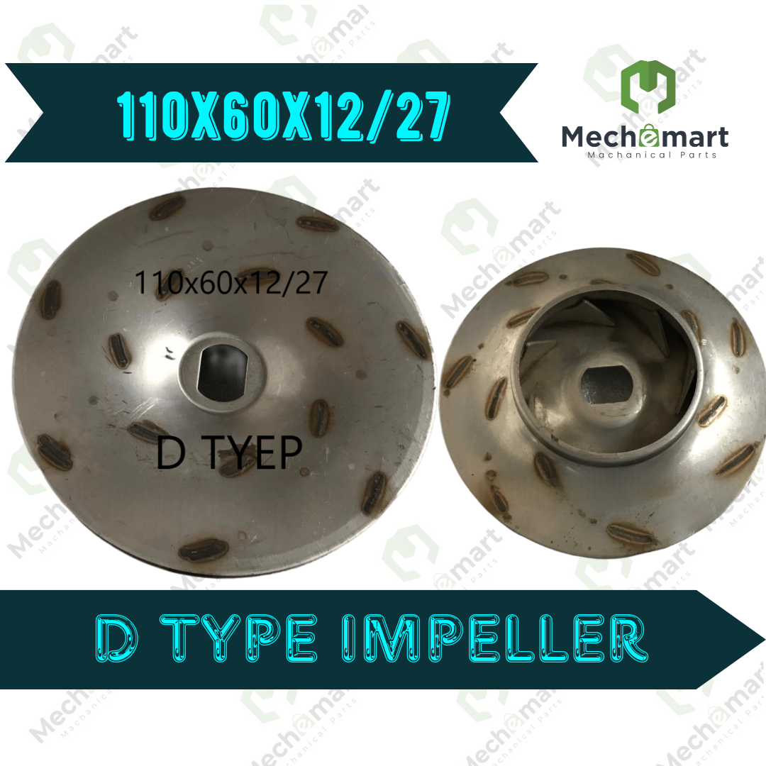 110x60x12/27 D Type SS Impeller 20 Series,  Replacement of CRI/LUBI/CNP