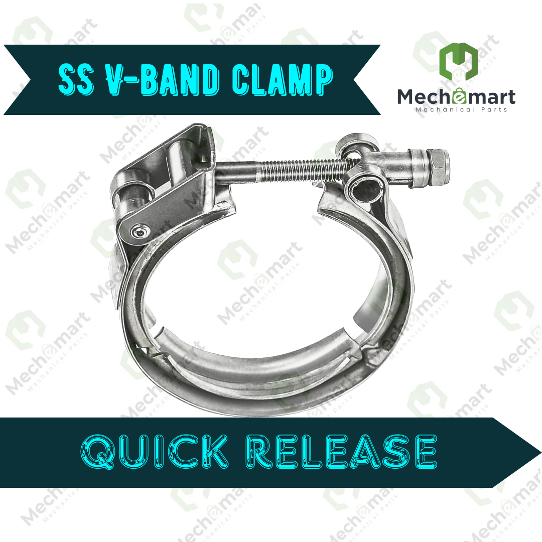 Quick Release Stainless Steel V Band Clamp / Turbo Clamp For Exhaust