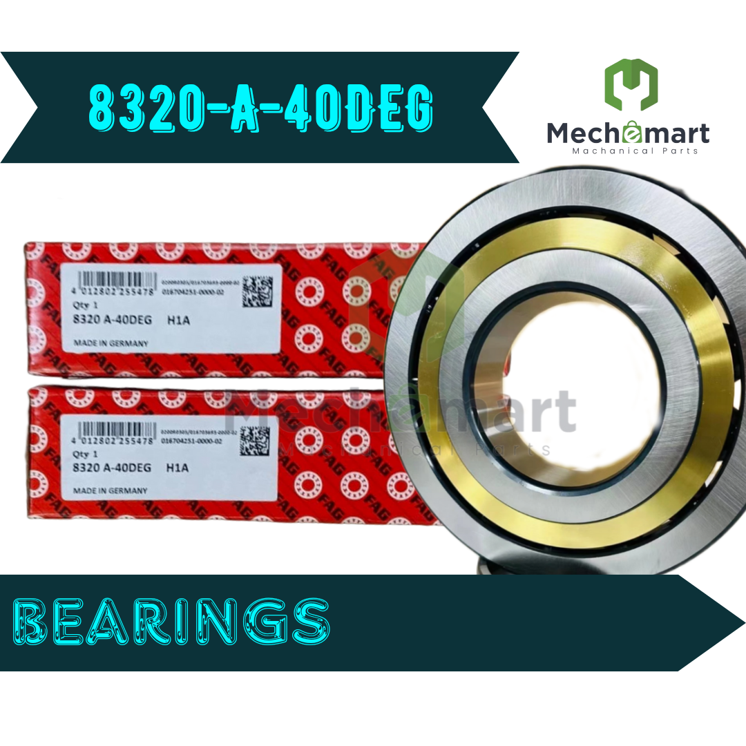 8320 Pair of Angular Contact Bearings 100mm Bore 215 mm O.D