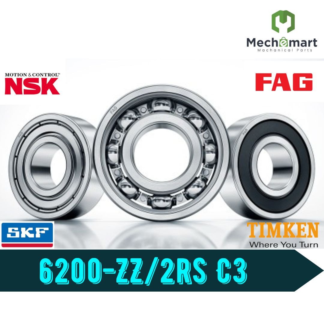 6200-2Z/2RS C3 Deep Groove Ball Bearing 10x30x9mm