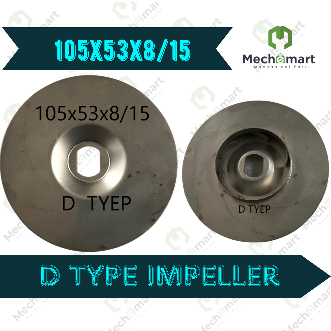 105x53x8/15 D Type Impeller 12 Series CRI/LUBI/CNP