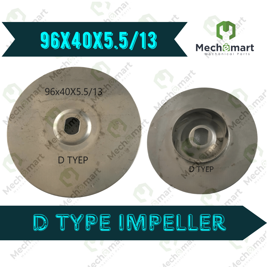 96x40x5.5/13 D type SS Impeller 4 Series
