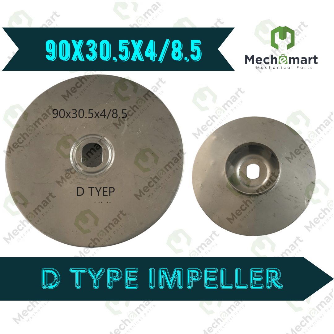 90x30.5x4/8.5 D Type SS Impeller 2 Series